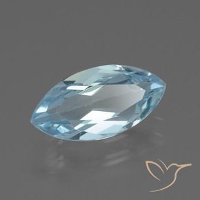 Topacio Azul Cielo natural de 2.05 ct, Marquesa, VVS