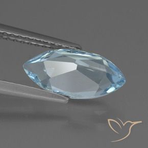 Topacio Azul Cielo natural de 2.05 ct, Marquesa, VVS