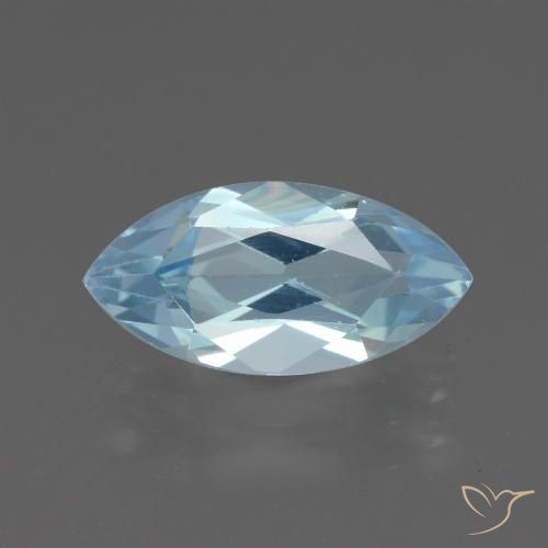 2.22ct Natural Azul Cielo Topacio, Marquesa, VVS-VS