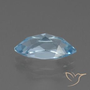 Topacio Azul Cielo natural de 2.37 ct, Marquesa, VVS
