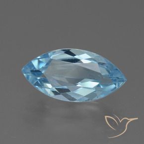 Topacio Azul Suizo natural de 2.19 ct, Marquesa, VVS-VS