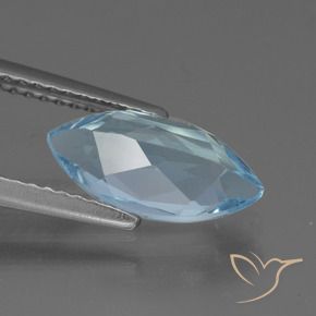 Topacio Azul Suizo natural de 2.19 ct, Marquesa, VVS-VS