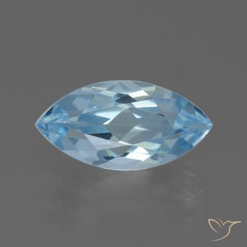 2.81ct Natural Azul Cielo Topacio, Marquesa, VVS