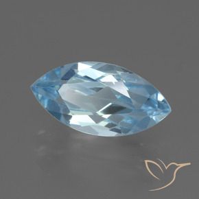 Topacio Azul Cielo natural de 2.81 ct, Marquesa, VVS