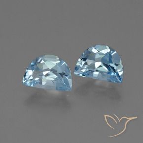 Gemas de Topacio Azul Suizo natural de 1.99 ct, Elegante, VVS-VS