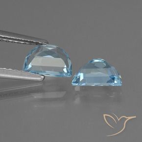 Gemas de Topacio Azul Suizo natural de 1.99 ct, Elegante, VVS-VS