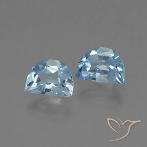 Gemas de Topacio Azul Cielo natural de 1.93 ct, Elegante, VVS-VS
