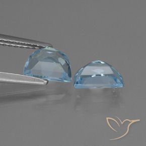 Gemas de Topacio Azul Cielo natural de 1.93 ct, Elegante, VVS-VS