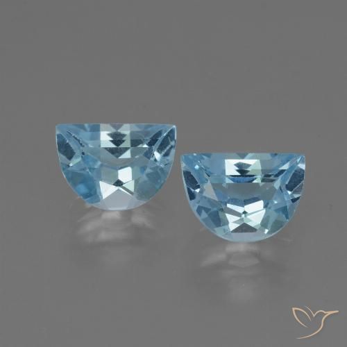 2.02ctw Natural Azul Suizo Topacio, Elegante, VVS-VS