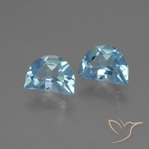 Gemas de Topacio Azul Suizo natural de 2.02 ct, Elegante, VVS-VS
