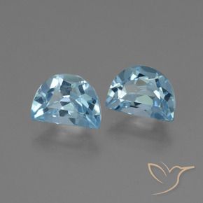 Gemas de Topacio Azul Cielo natural de 2.21 ct, Elegante, VVS-VS