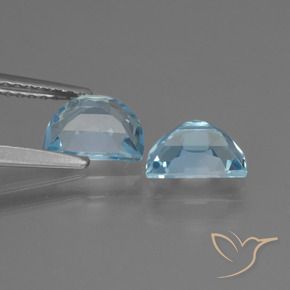 Gemas de Topacio Azul Cielo natural de 2.21 ct, Elegante, VVS-VS