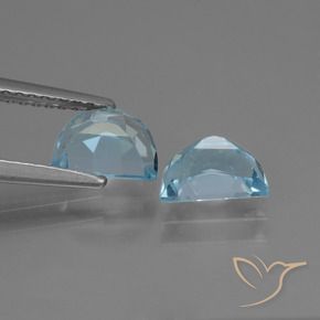 Gemas de Topacio Azul Suizo natural de 2.06 ct, Elegante, VVS-VS