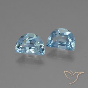 Gemas de Topacio Azul Suizo natural de 1.84 ct, Elegante, VVS