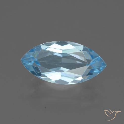 2.52ct Natural Azul Cielo Topacio, Marquesa, VVS