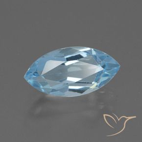 Topacio Azul Cielo natural de 2.52 ct, Marquesa, VVS