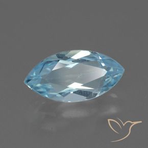 Topacio Azul Cielo natural de 2.36 ct, Marquesa, VVS-VS