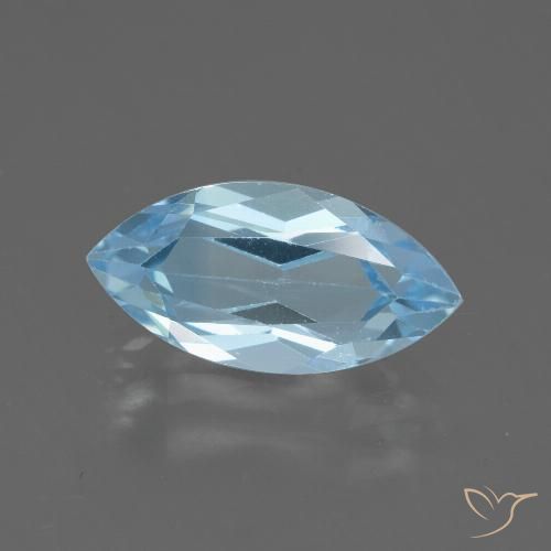 2.40ct Natural Azul Cielo Topacio, Marquesa, VVS
