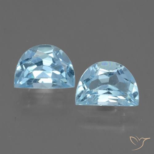 2.11ctw Natural Azul Cielo Topacio, Elegante, VS