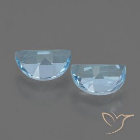 Gemas de Topacio Azul Cielo natural de 1.86 ct, Elegante, VVS-VS