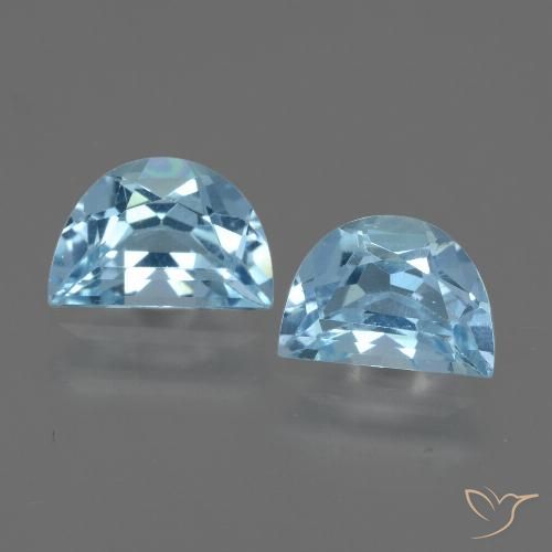 1.84ctw Natural Azul Cielo Topacio, Elegante, VS