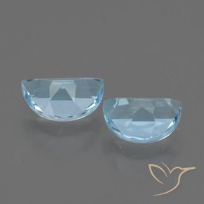 Gemas de Topacio Azul Cielo natural de 1.84 ct, Elegante, VS