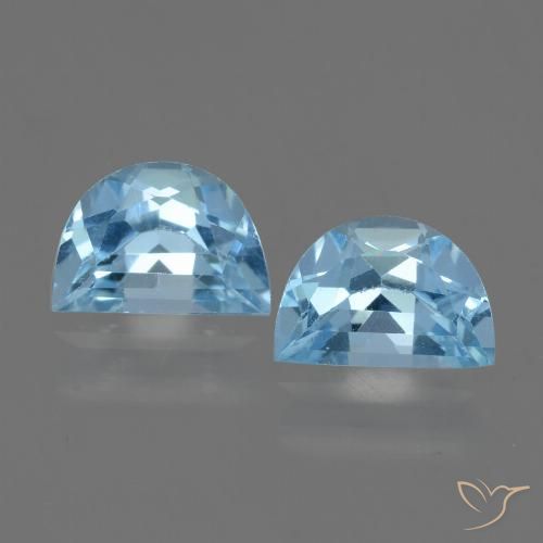 2.07ctw Natural Azul Suizo Topacio, Elegante, VS