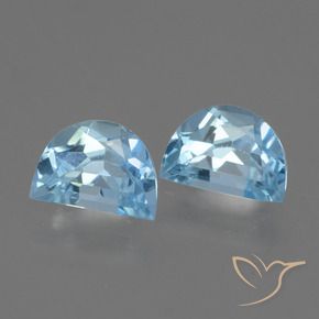 Gemas de Topacio Azul Suizo natural de 2.07 ct, Elegante, VS