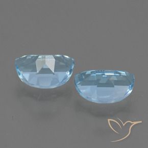 Gemas de Topacio Azul Suizo natural de 2.07 ct, Elegante, VS