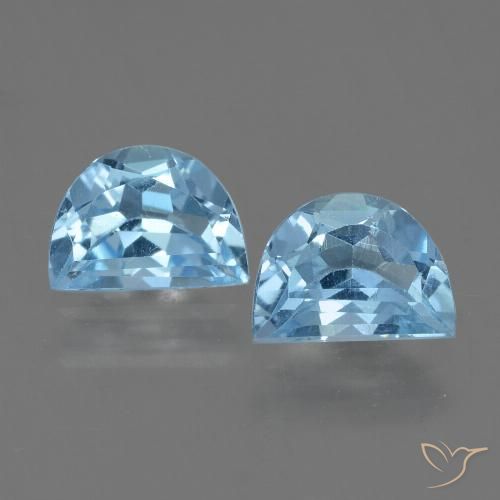 2.11ctw Natural Azul Suizo Topacio, Elegante, VS