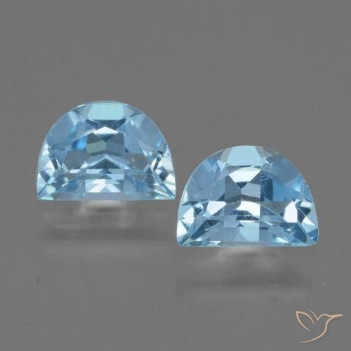2.03ctw Natural Azul Suizo Topacio, Elegante, VVS-VS