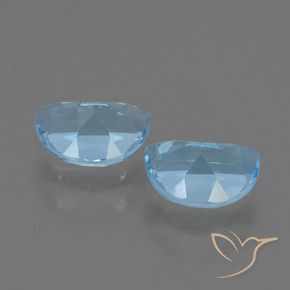 Gemas de Topacio Azul Suizo natural de 2.03 ct, Elegante, VVS-VS