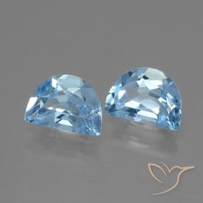 Gemas de Topacio Azul Cielo natural de 1.68 ct, Elegante, VVS-VS