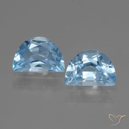 1.86ctw Natural Azul Suizo Topacio, Elegante, VS