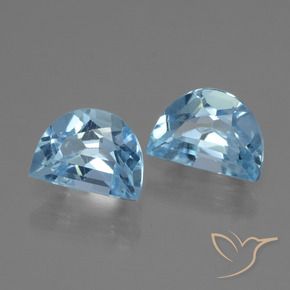 Gemas de Topacio Azul Suizo natural de 2.09 ct, Elegante, VVS-VS