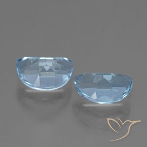 Gemas de Topacio Azul Suizo natural de 2.09 ct, Elegante, VVS-VS
