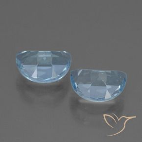 Gemas de Topacio Azul Cielo natural de 2.07 ct, Elegante, VVS-VS