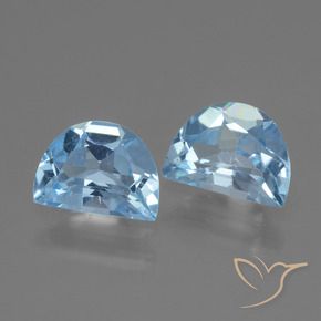Gemas de Topacio Azul Suizo natural de 1.91 ct, Elegante, VVS-VS