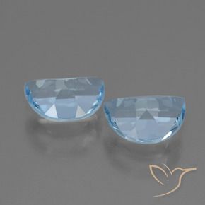 Gemas de Topacio Azul Suizo natural de 1.91 ct, Elegante, VVS-VS