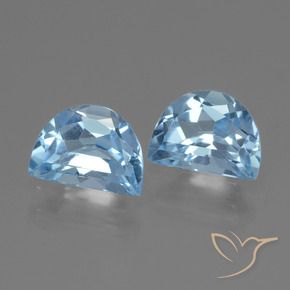 Gemas de Topacio Azul Cielo natural de 2.00 ct, Elegante, VVS-VS