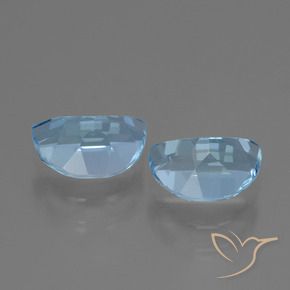 Gemas de Topacio Azul Cielo natural de 2.00 ct, Elegante, VVS-VS