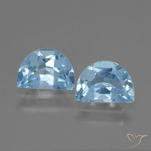 1.92ctw Natural Azul Suizo Topacio, Elegante, VS