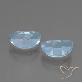Gemas de Topacio Azul Suizo natural de 1.92 ct, Elegante, VS