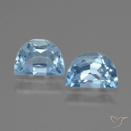 1.86ctw Natural Azul Suizo Topacio, Elegante, VS