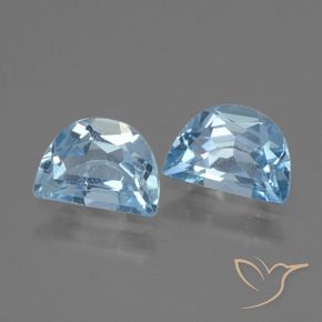 Gemas de Topacio Azul Suizo natural de 1.86 ct, Elegante, VS
