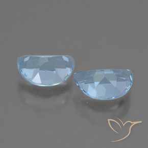 Gemas de Topacio Azul Suizo natural de 1.86 ct, Elegante, VS