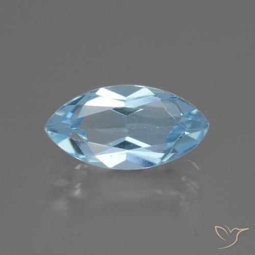 2.34ct Natural Azul Cielo Topacio, Marquesa, VVS-VS
