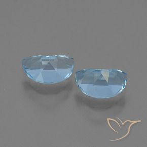 Gemas de Topacio Azul Suizo natural de 2.01 ct, Elegante, VS