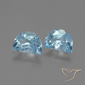 Gemas de Topacio Azul Cielo natural de 1.94 ct, Elegante, VS