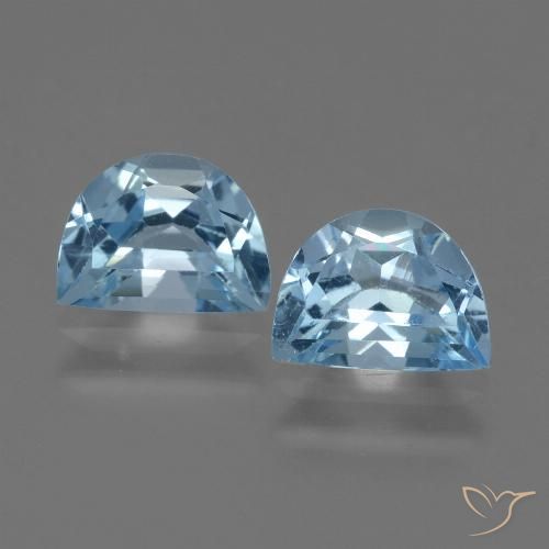 2.17ctw Natural Azul Cielo Topacio, Elegante, VS